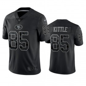 Camiseta Hombre NFL San Francisco 49ers George Kittle 85 Negro Reflective Limited